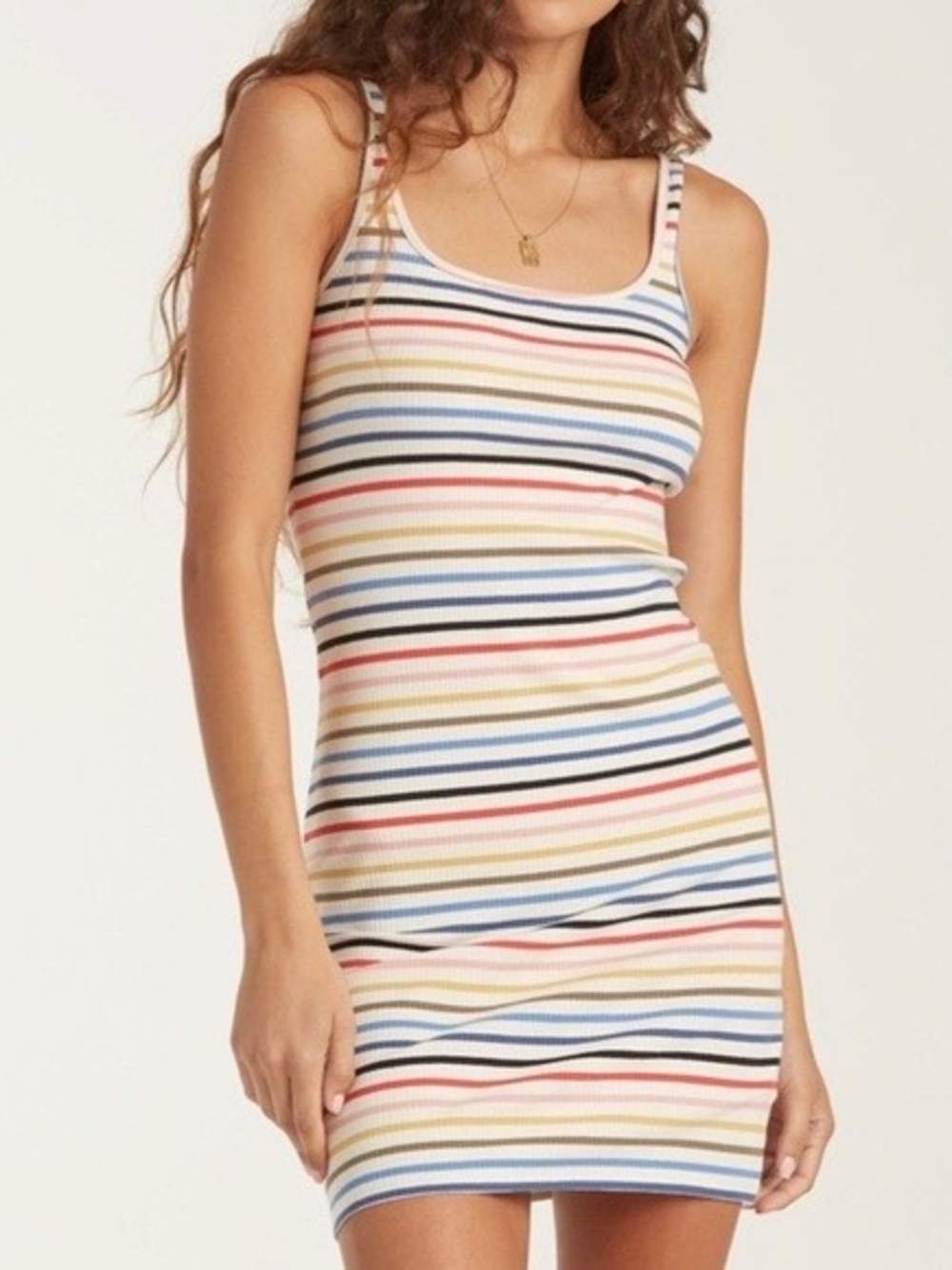 Billabong Striped Tank Mini Dress